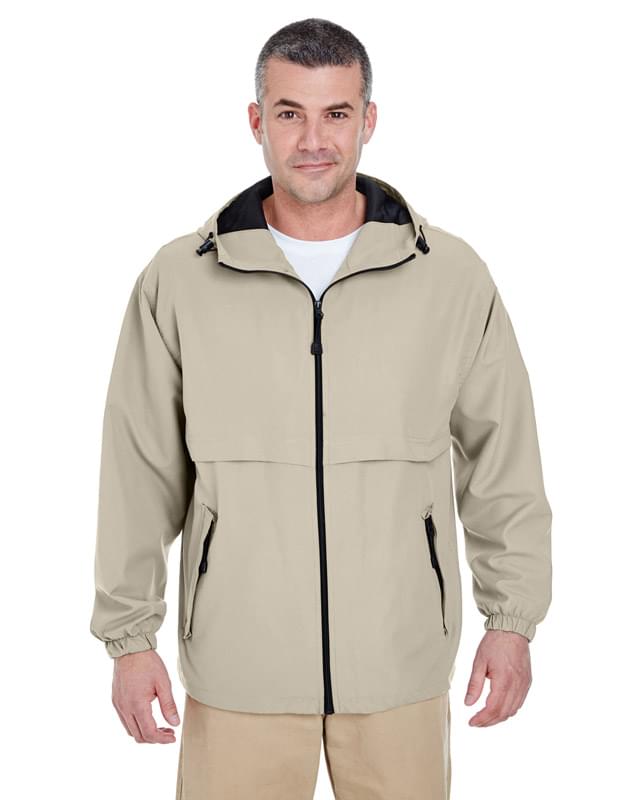 Adult Microfiber Full-Zip Hooded Jacket