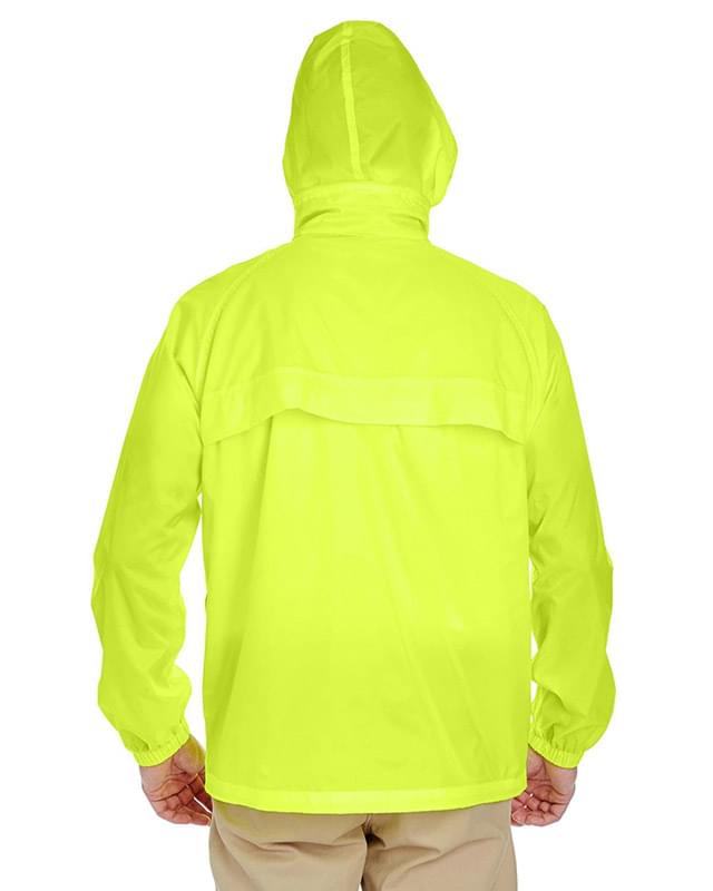 Adult Full-Zip Hooded Pack-Away Jacket