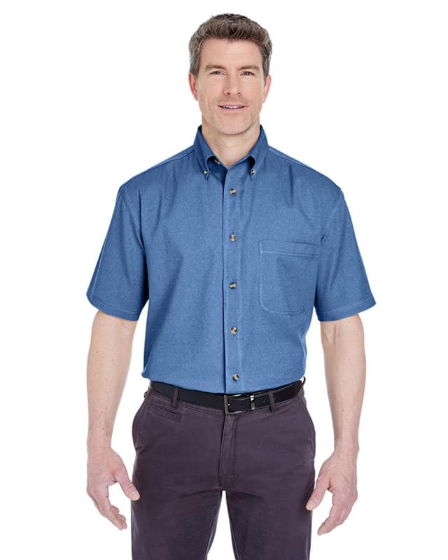 Adult Cypress Denim Short-Sleeve with Pocket