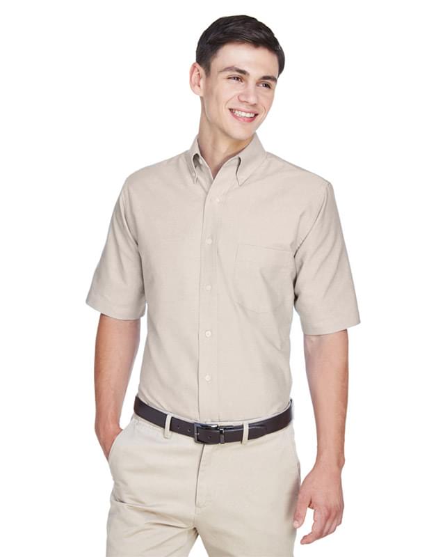 Men's Classic Wrinkle-Resistant Short-Sleeve Oxford
