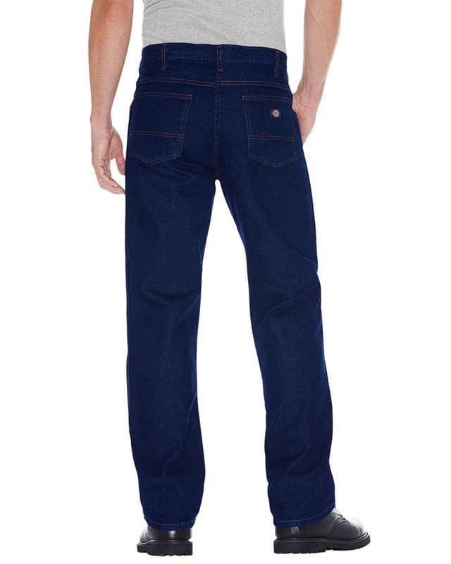 Unisex Regular Straight Fit 5-Pocket Denim Jean Pant