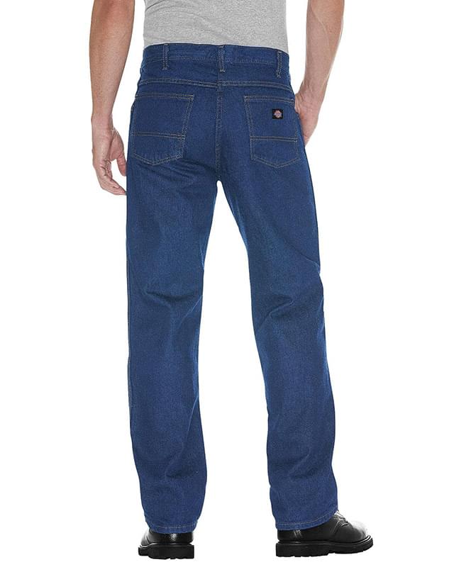 Unisex Regular Straight Fit 5-Pocket Denim Jean Pant