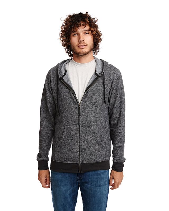Adult Pacifica Denim Fleece Full-Zip Hooded Sweatshirt