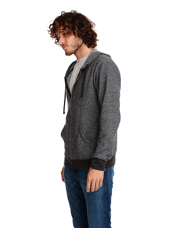 Adult Pacifica Denim Fleece Full-Zip Hooded Sweatshirt