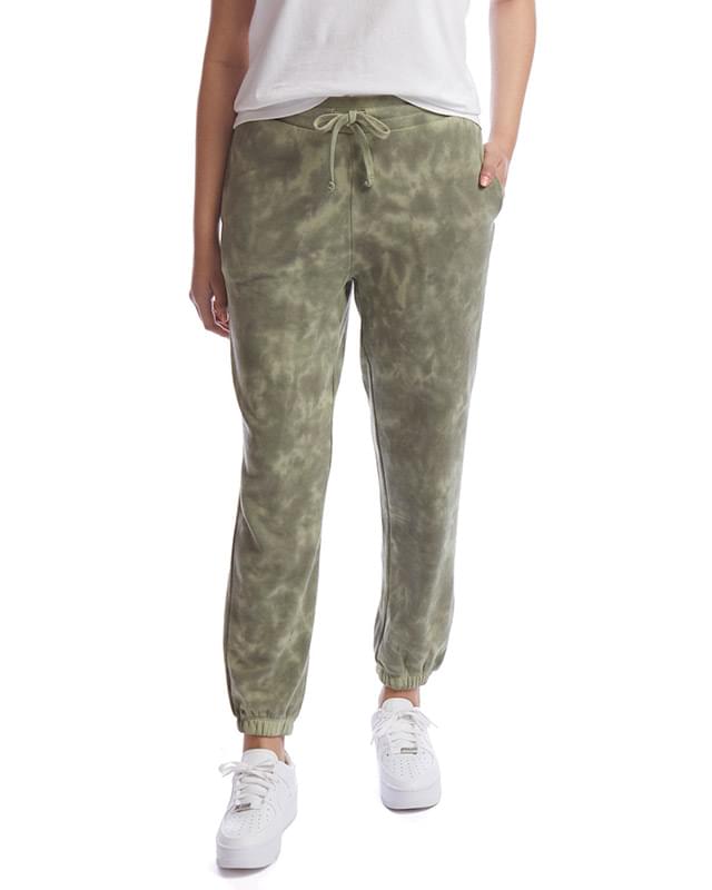 Ladies' Washed Terry Classic Sweatpant