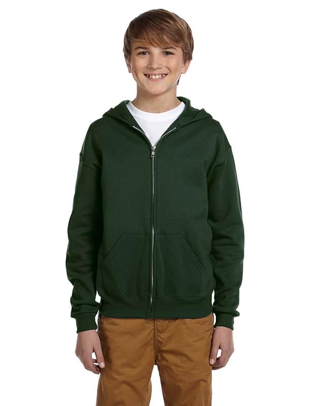 Youth 8 oz. NuBlend Fleece Full-Zip Hooded Sweatshirt