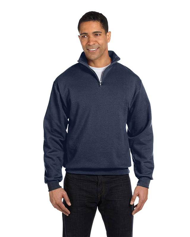 Adult NuBlend Quarter-Zip Cadet Collar Sweatshirt