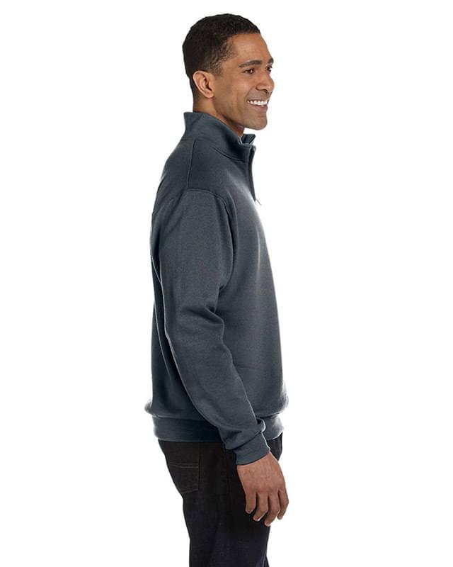 Adult NuBlend Quarter-Zip Cadet Collar Sweatshirt