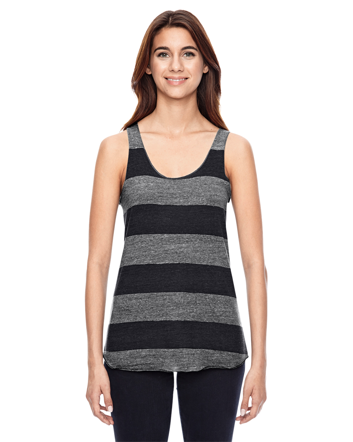 Ladies' Meegs Printed Racer Tank