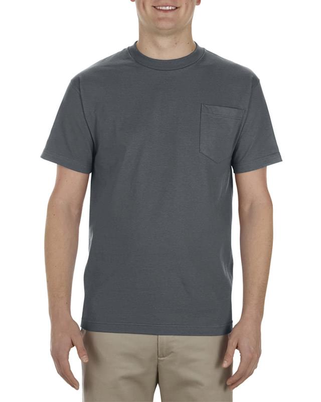 Adult 6.0 oz., 100% Cotton Pocket T-Shirt