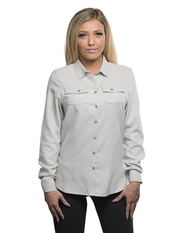 Ladies' Solid Flannel Shirt | VRN-159-B5200-452498063