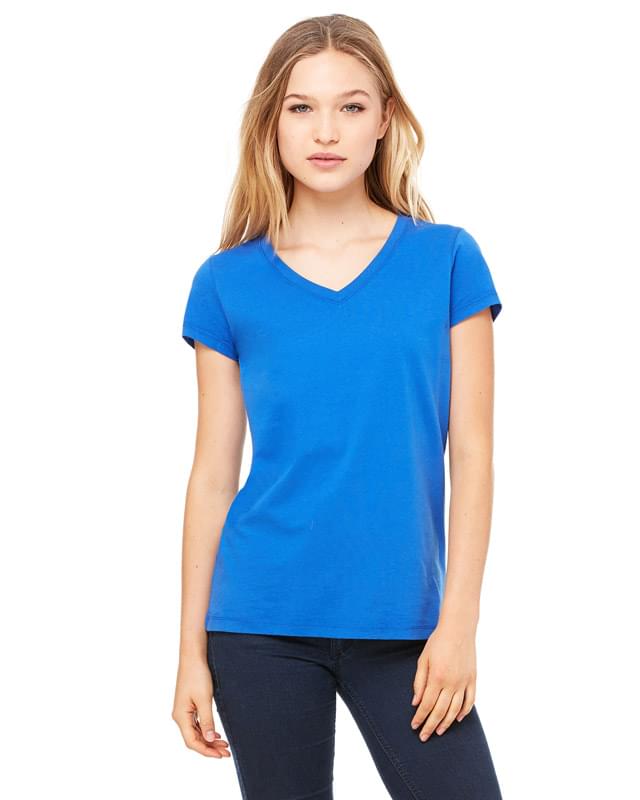 Ladies' Jersey Short-Sleeve V-Neck T-Shirt