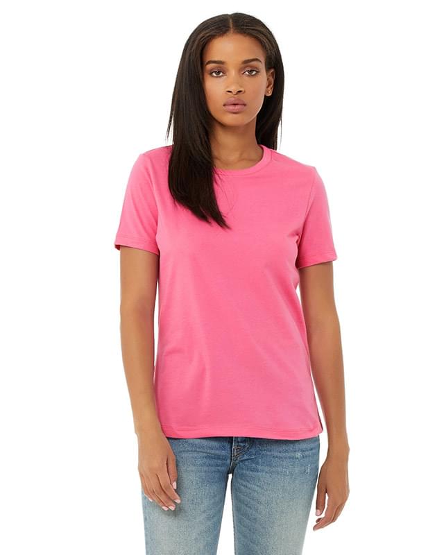 Bella + Canvas - Ladies' Relaxed Jersey Short-Sleeve T-Shirt-BERRY-M