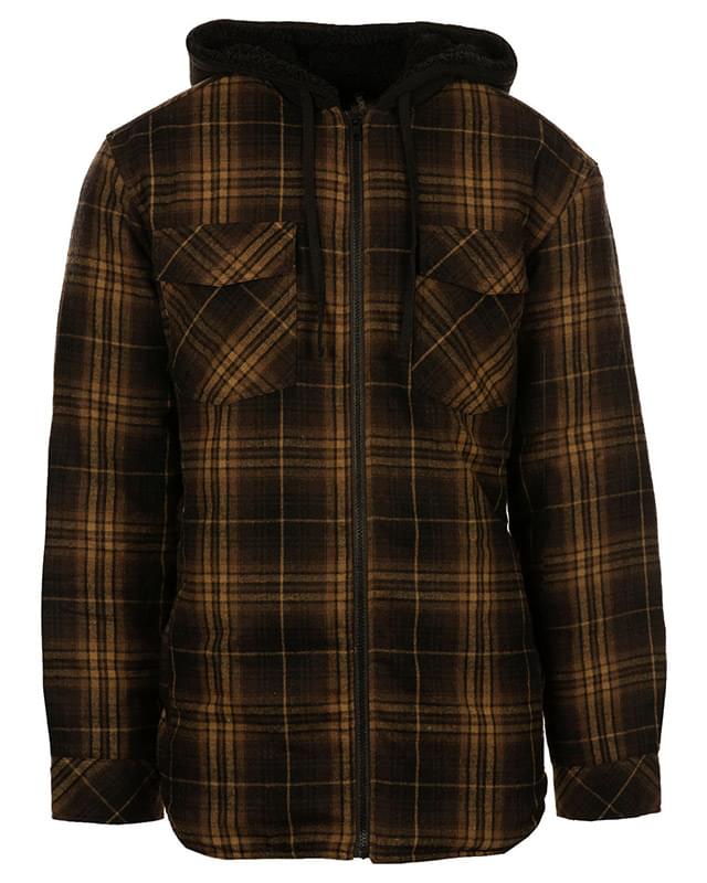 Men's Hooded Flannel Jacket