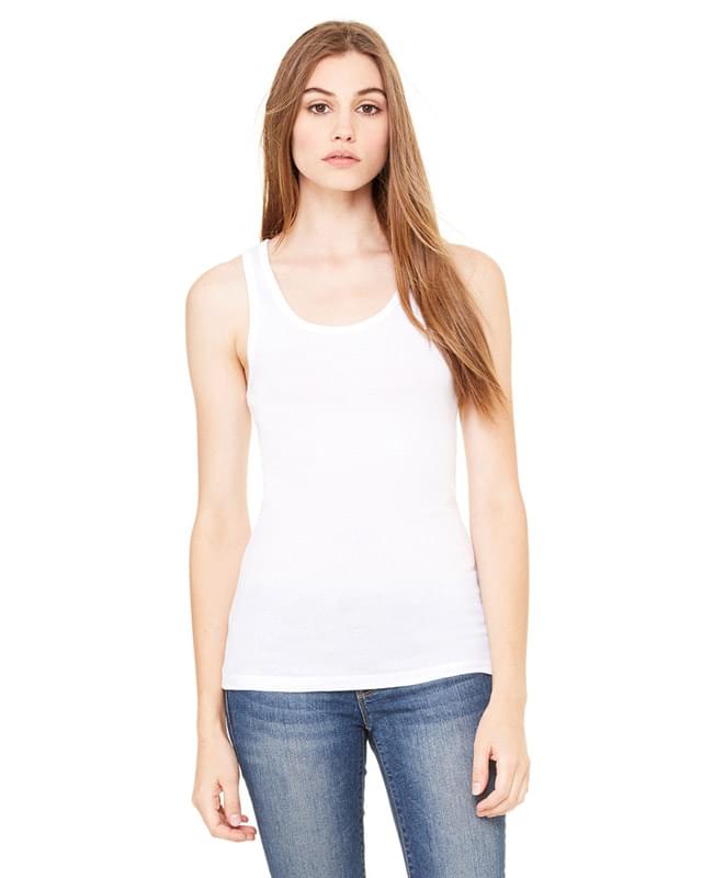 Ladies' Sheer Mini Rib Tank