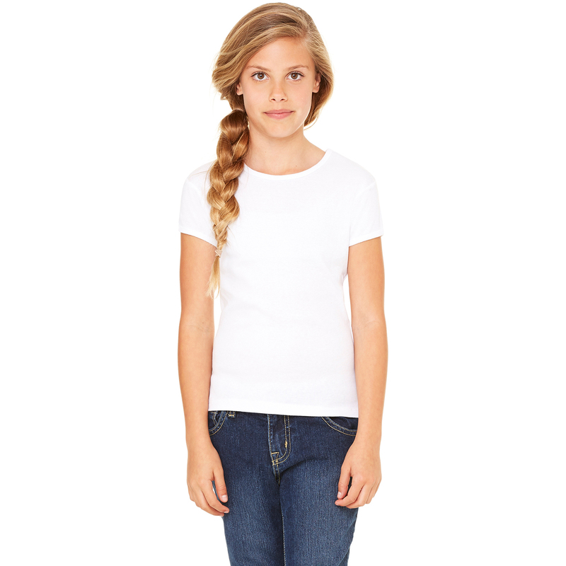 Girls' Stretch Rib Short-Sleeve T-Shirt