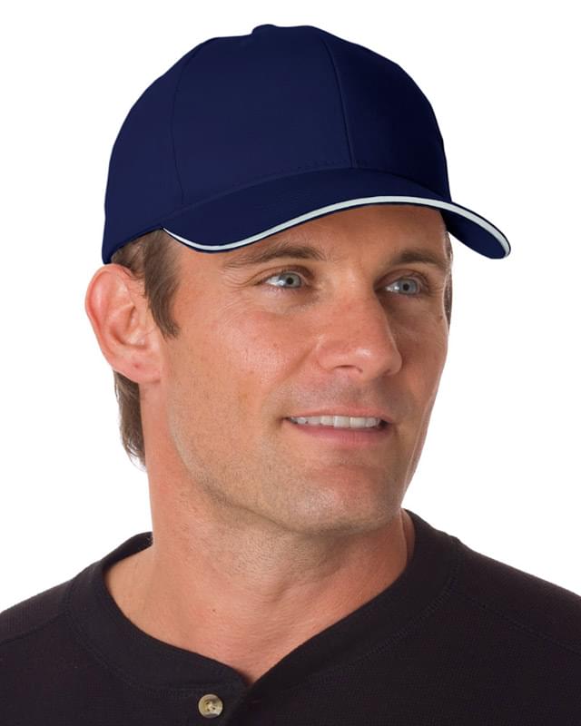 100% Brushed Cotton Twill Structured Sandwich Cap