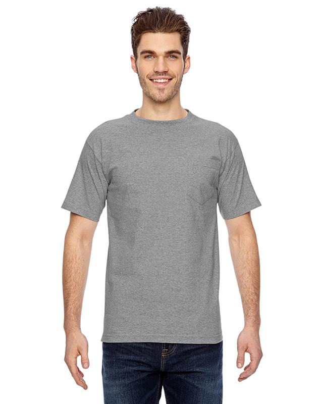 Adult 6.1 oz., 100% Cotton Pocket T-Shirt