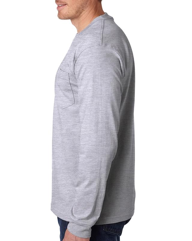 Adult Long Sleeve Pocket T-Shirt