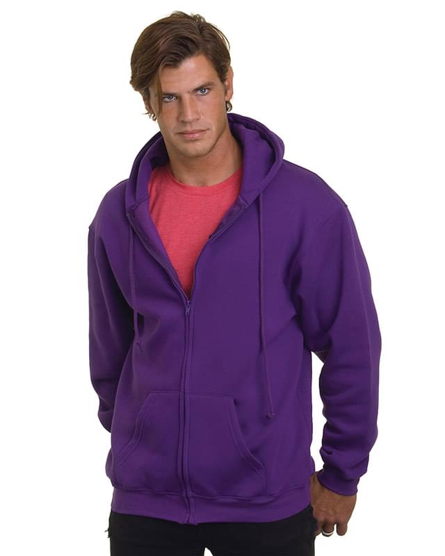 Adult  9.5oz., 80% cotton/20% polyester Full-Zip Hooded Sweatshirt