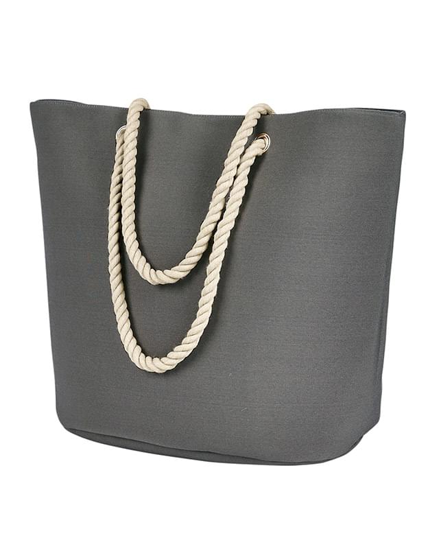 Polyester Canvas Rope Tote