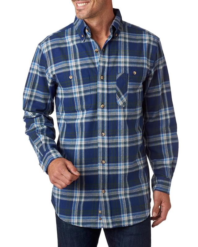 Men's Tall Yarn-Dyed Flannel Shirt