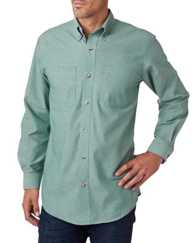Men's Tall Yarn-Dyed Chambray Woven