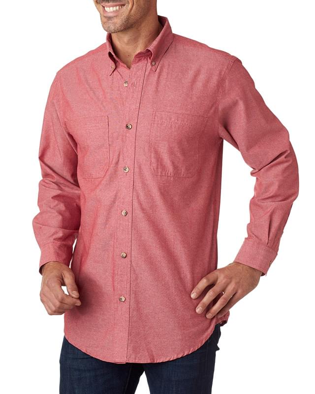 Men's Tall Yarn-Dyed Chambray Woven