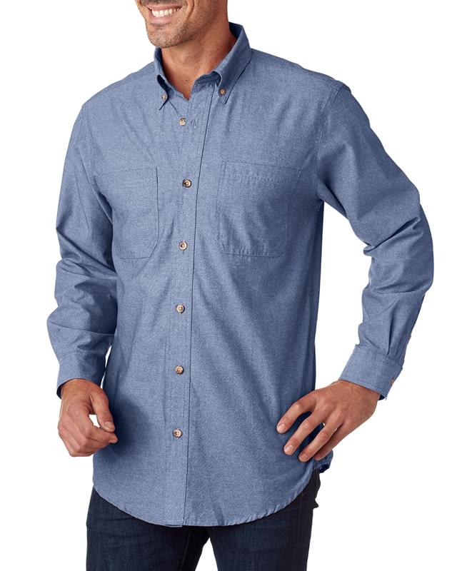 Men's Tall Yarn-Dyed Chambray Woven
