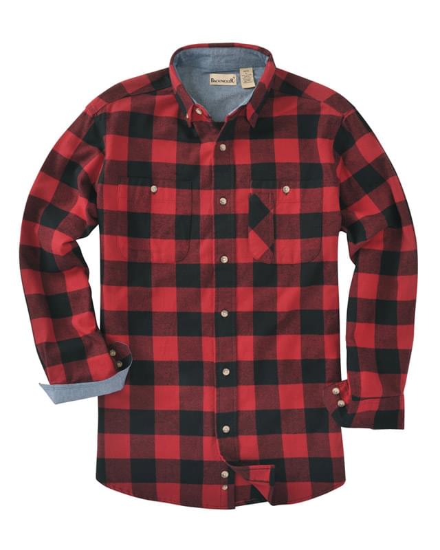Men's Yarn-Dyed Long-Sleeve Brushed Flannel
