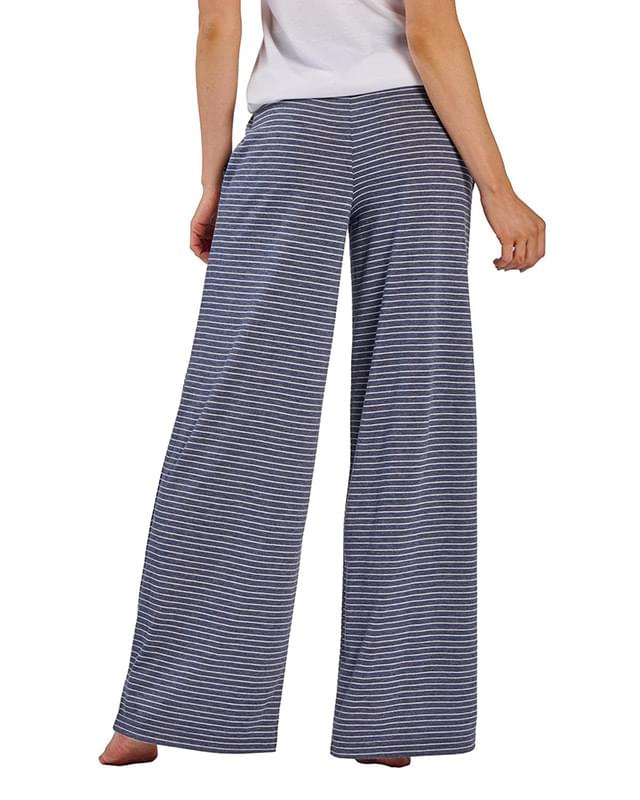 Ladies' Evelyn Stripe Wide Leg Pant