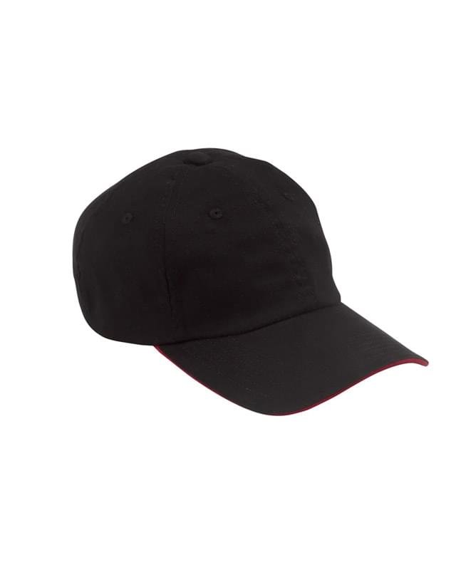 6-Panel Unstructured Cap with Sandwich Bill
