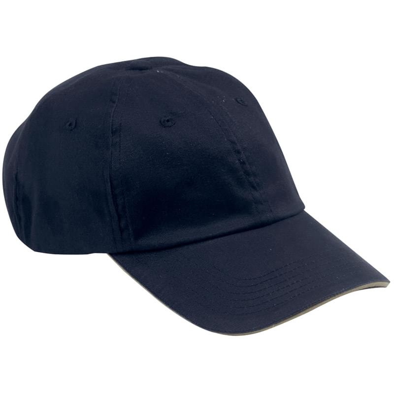 6-Panel Unstructured Cap with Sandwich Bill