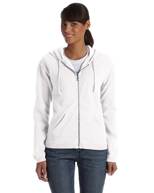 Ladies' 10 oz. Garment-Dyed Full-Zip Hood