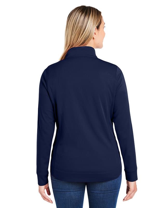 Ladies' Market Snag Protect Mesh Colorblock Quarter-Zip