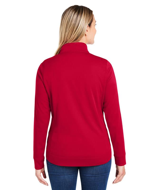 Ladies' Market Snag Protect Mesh Colorblock Quarter-Zip