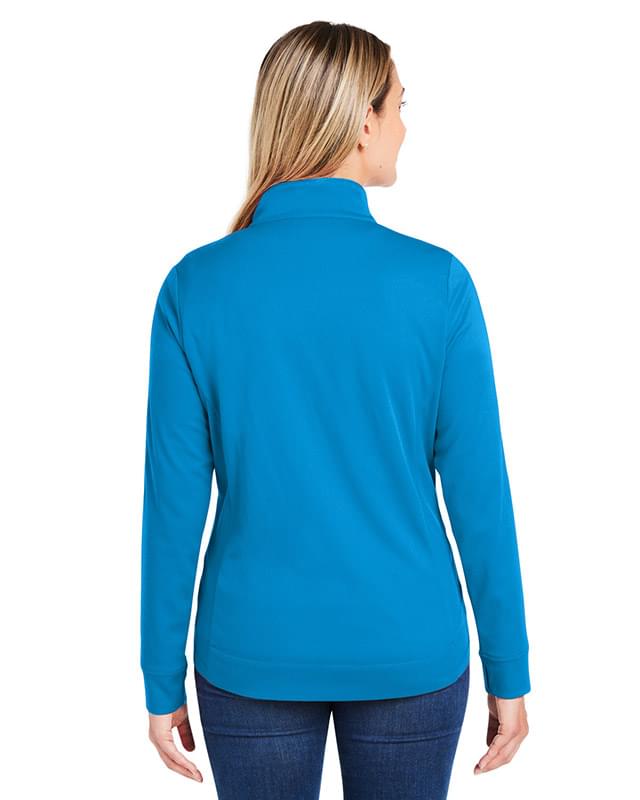 Ladies' Market Snag Protect Mesh Colorblock Quarter-Zip