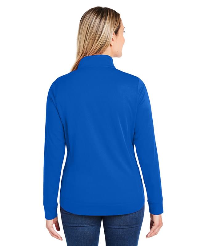 Ladies' Market Snag Protect Mesh Colorblock Quarter-Zip