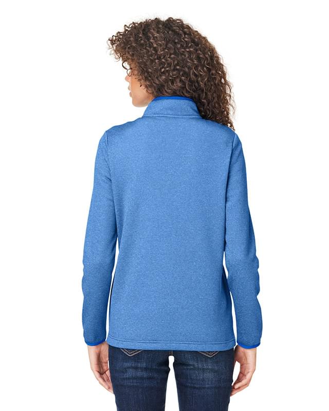 Ladies' Venture Heathered Stripe Quarter-Zip