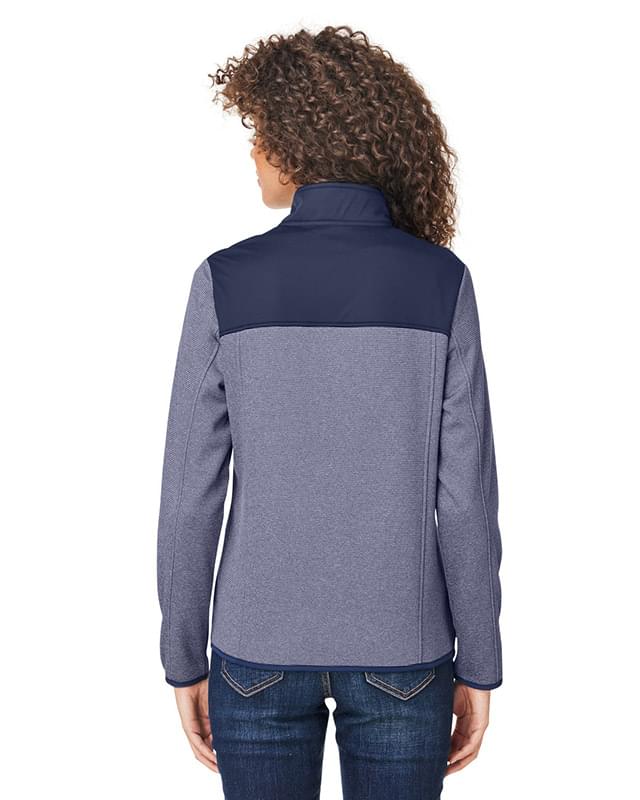 Ladies' Venture Heathered Stripe Hybrid Jacket