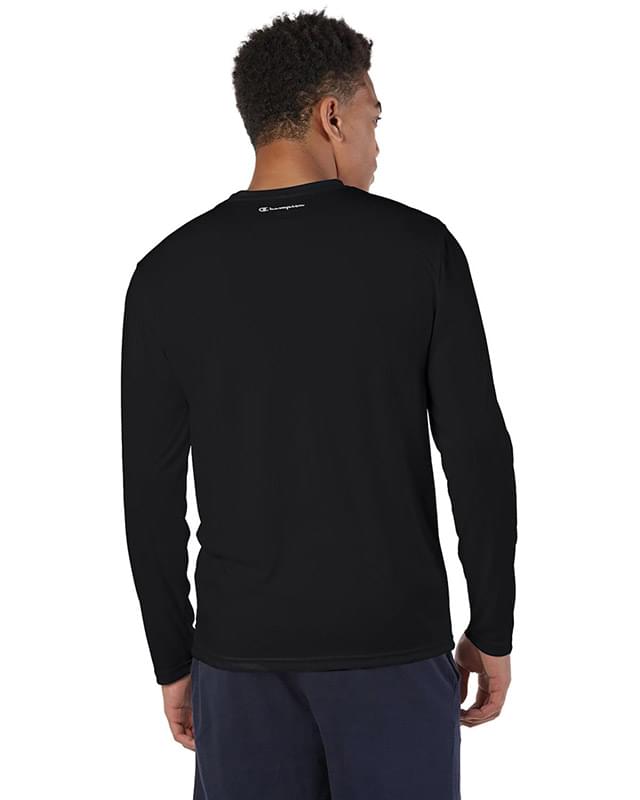 Adult Double Dry Long-Sleeve Interlock T-Shirt