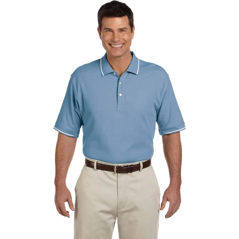 Men's Pima Piqu? Short-Sleeve Tipped Polo