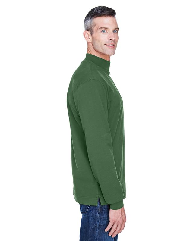 Adult Sueded Cotton Jersey Mock Turtleneck