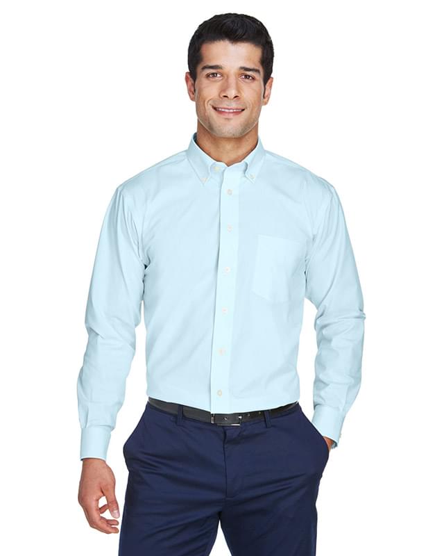 Men's Crown Collection Solid Oxford Woven Shirt