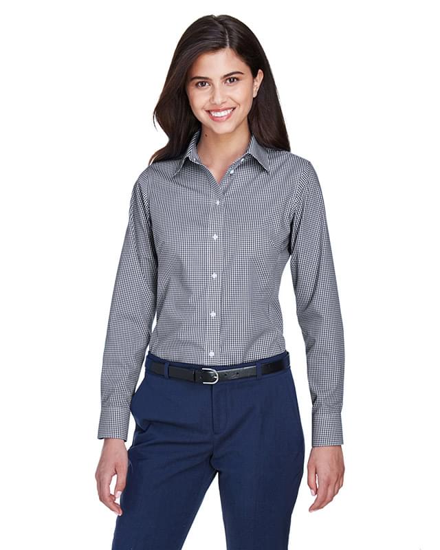 Ladies' Ladies' Crown Collection Gingham Check Woven Shirt