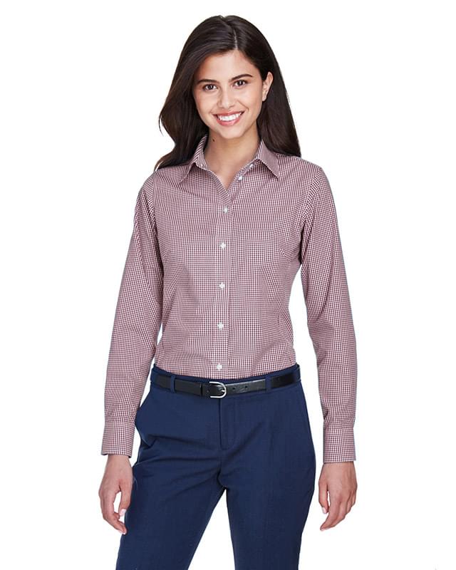 Ladies' Ladies' Crown Collection Gingham Check Woven Shirt