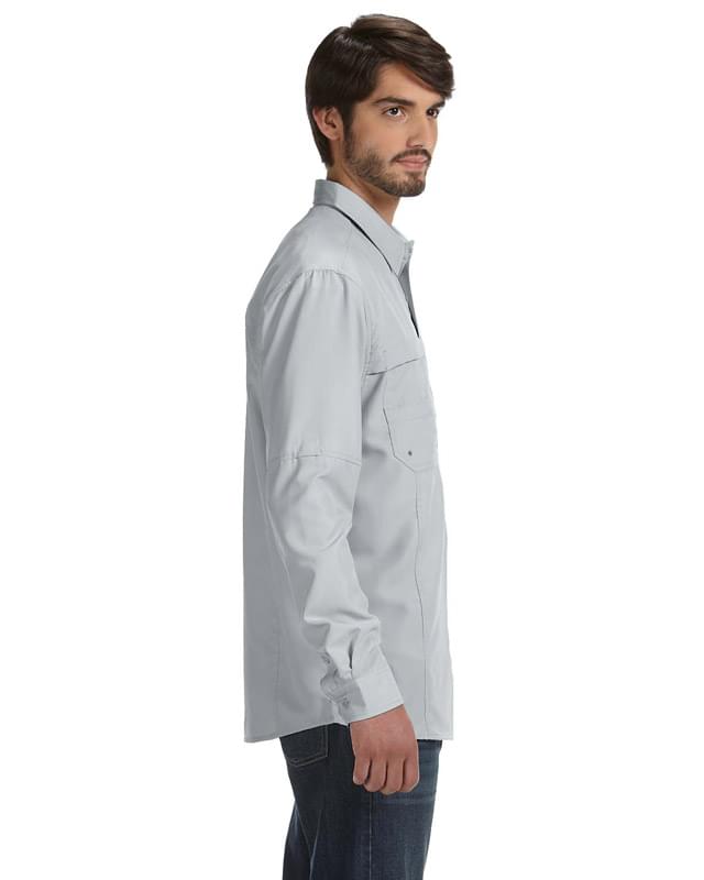 Men's 100% polyester Long-Sleeve Fishing Shirt