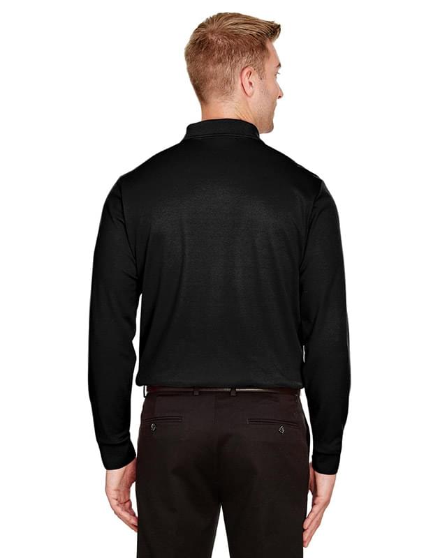 CrownLux Performance Tall Plaited Long Sleeve Polo