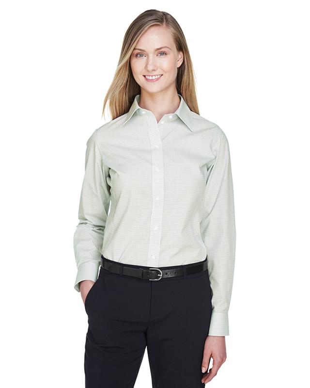 Ladies' Crown Collection� Micro Tattersall Woven Shirt