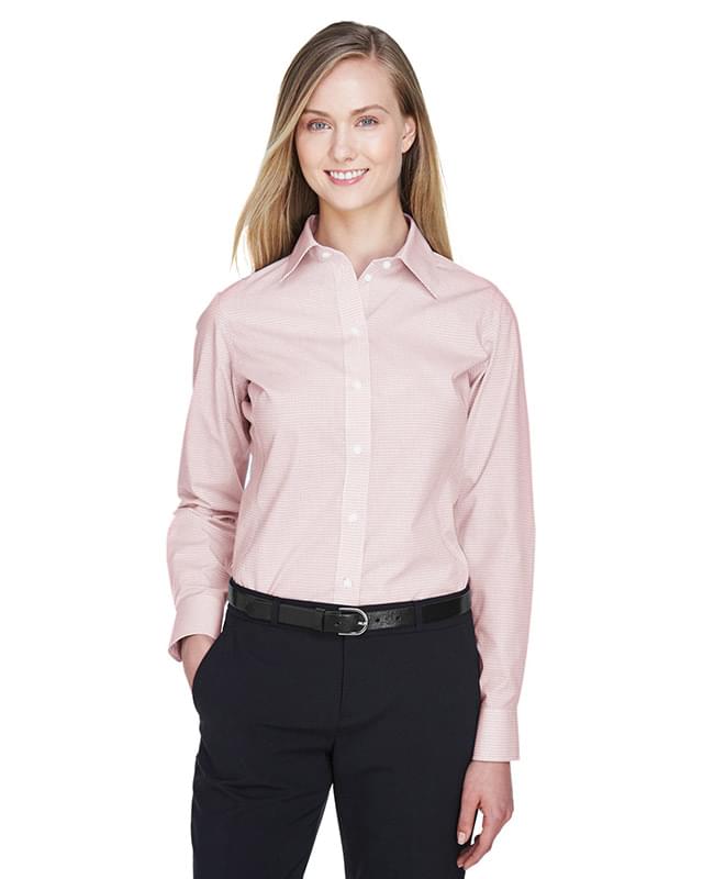 Ladies' Crown Collection� Micro Tattersall Woven Shirt